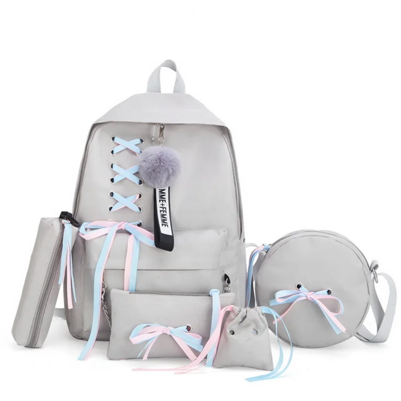 Большие Школьные сумки для девочек-подростков, Usb с замком, Противоугонный рюкзак, женская сумка для книг, большая школьная сумка, Молодежная, для отдыха, для колледжа - Цвет: gray