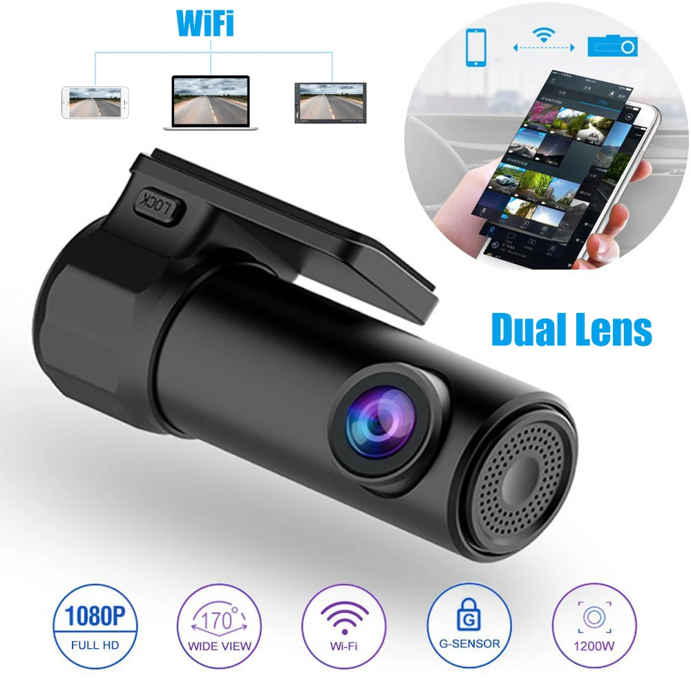 

Car Dvr Dash Cam Mini Car Camera Full Hd G-sensor CAR St Car Video Mirror Video Registrator Parking Recorder Double Record DVR