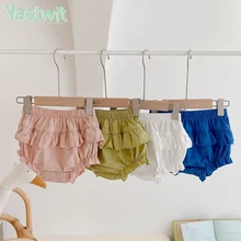 

Fashion Newborn Toddler Infant Kids Cotton Ruffle Shorts Girls Short Trousers PP Pants Diaper Covers Ruffle Tutu Bloomers 0-18M