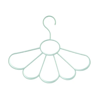 

Save Space Hanger Fanshaped Holder Stylish Hanging Tie Frame Organizer Petal Nordic Style Scarf Multifunction Ring Stand