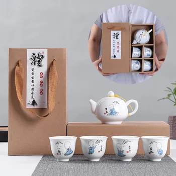 

Ceramic Teaware Set Chinese Kung Fu Tea Set Teapot Traveller Teaware Teaset Gaiwan Tea Cups Of Tea Ceremony