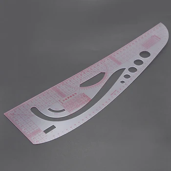 

New Multifunction Plastic Metric Curve Cutting Out Ruler Tailor Tool 45cm