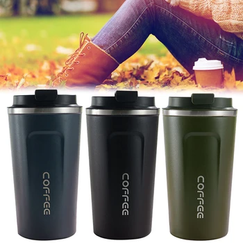 

Thickening Car Insulation Coffee Mug Stainless Steel Coffee Cup Travel Gifts 101ml-500ml E2S
