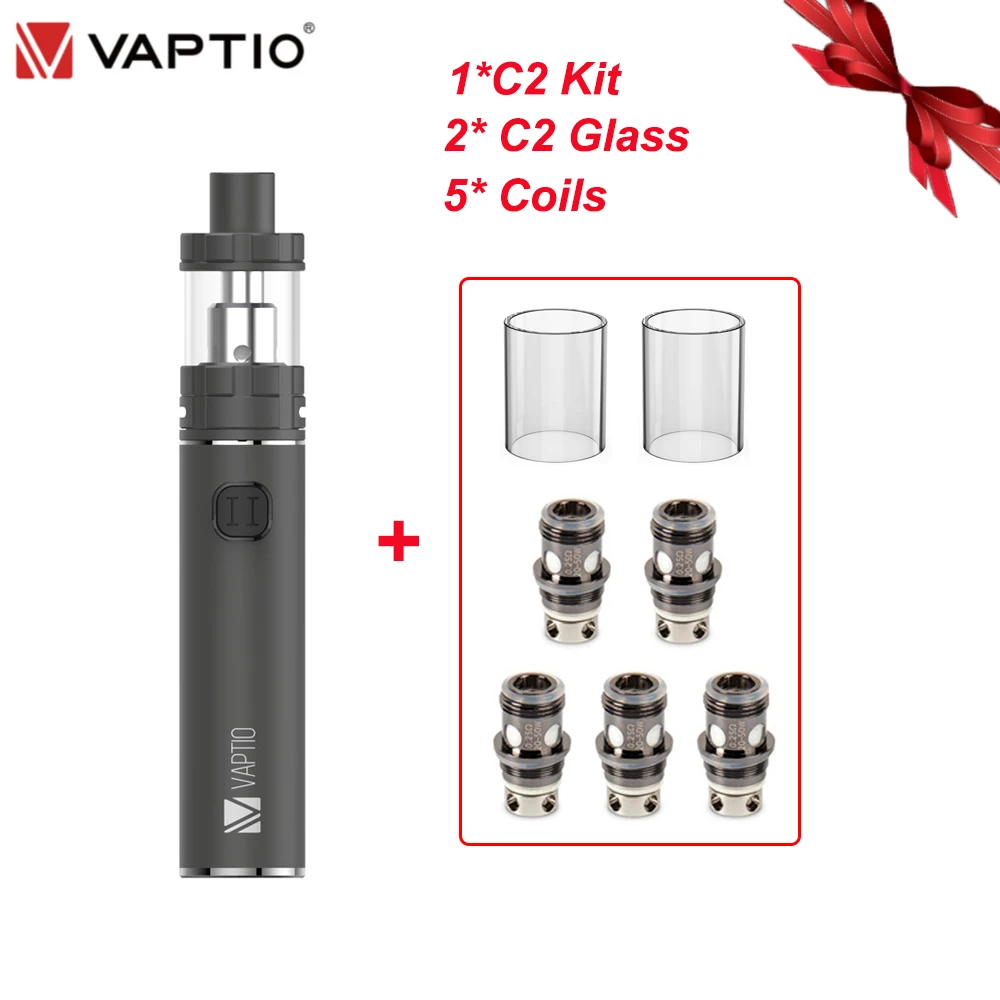 RU Доставка! Оригинальный комплект Vaptio C2 С батареей 3000 мАч встроенный 100 Вт вейп