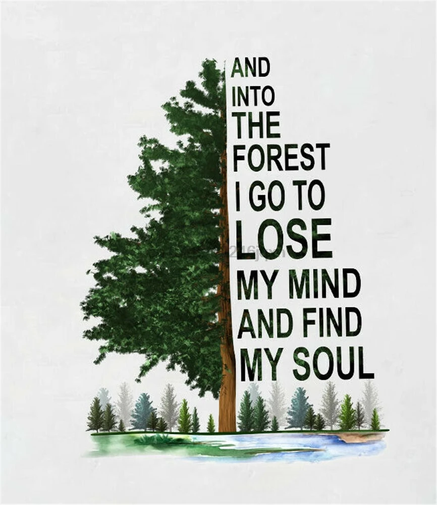 Милая и в лес футболка с надписью I Go To Lose My Mind And Find Soul новые белые Забавные