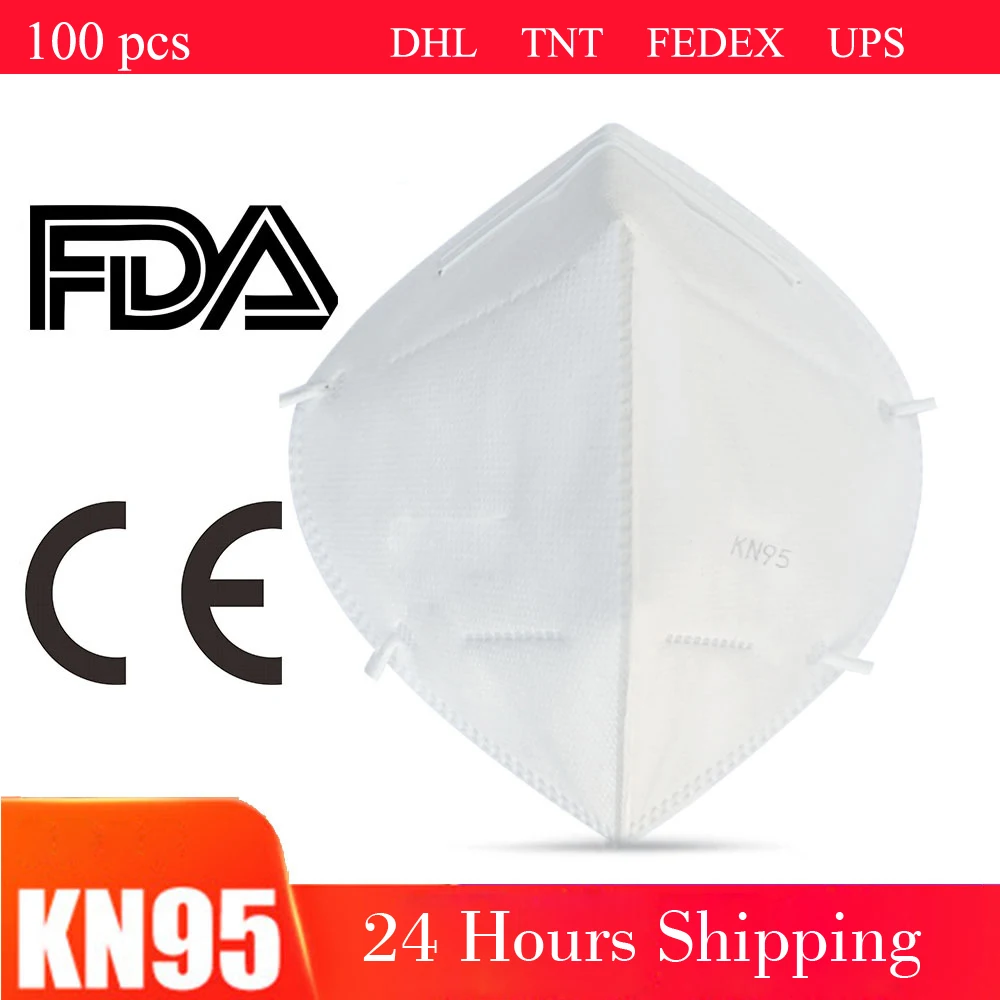 

DHL KN95 Mask Anti Dust Face Mask 5-Layer PM2.5 Protective 95% Filtration Anti Influenza Against Droplet K/N95 Mouth Cover