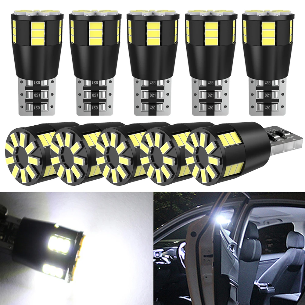 10x W5W T10 светодиодный светильник для салона автомобиля Opel Astra H J G Corsa D C Insignia Vectra B