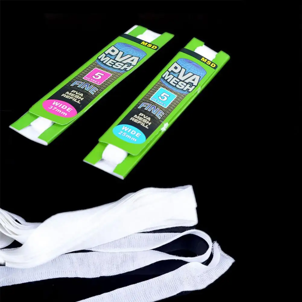 Hot Sale 1PCS 5M PVA Fishing Narrow Mesh Durable Water Soluble  Practical Tackle Fish Net Bait Bag Protect  for Outdoor Fish Net