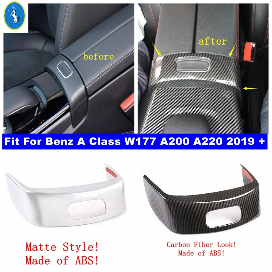 

Car Center Armrest Box Storage Switch Panel Cover Trim For Mercedes Benz A Class W177 A200 A220 2019 - 2023 Interior Accessories