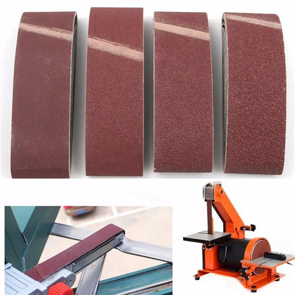 20pcs 40/60/80/120 Grits Powerfile Belt Sander Abrasive Belt Metal Grinding Aluminium Bands Polisher Oxide Sander  Sanding Belts