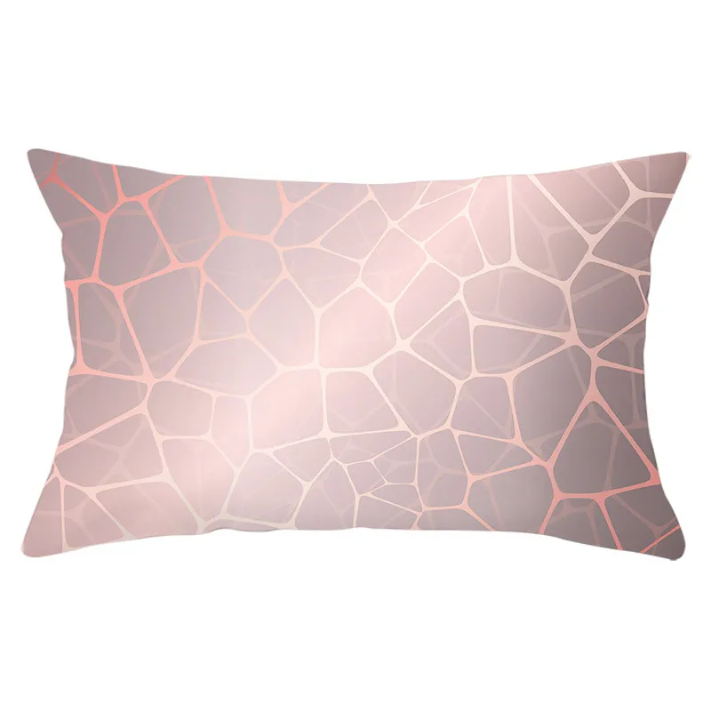Fuwatacchi розовый прямоугольник/Полиэстеровая Подушка Чехол геометрический бросок наволочка для декоративное покрывало для дивана наволочки 30*50 см - Цвет: PC12309