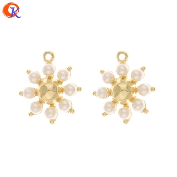

Cordial Design 100Pcs 20*22MM Jewelry Accessories/Hand Made/Flower Shape/Charms/Imitation Pearl/DIY Earring Findings/Pendant