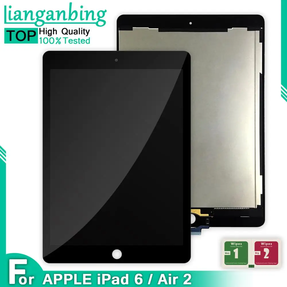 9.7" Original Lcd For Ipad Air 2 Ipad 6 A1566 A1567 Full Lcd Display