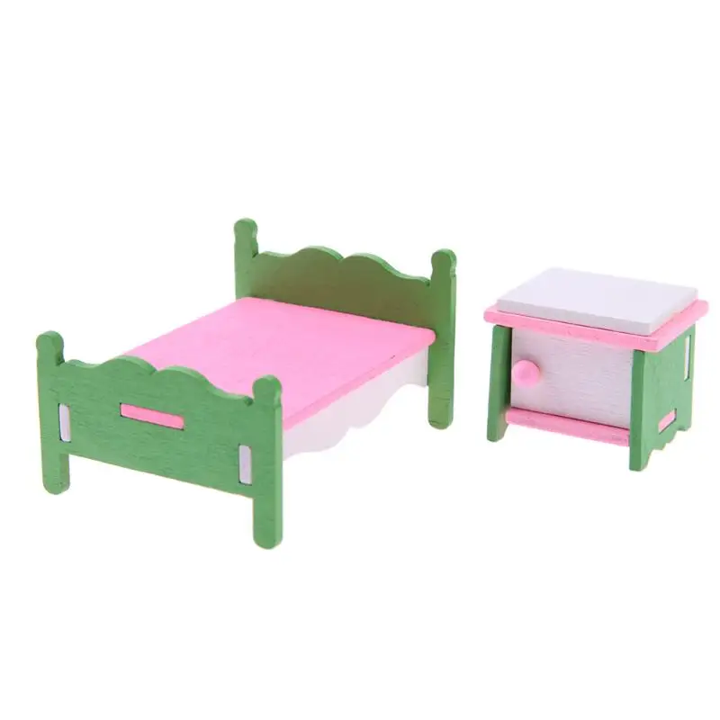 1 set Baby Wooden Dollhouse Furniture Dolls House Miniature Child Play Toys Gifts#9