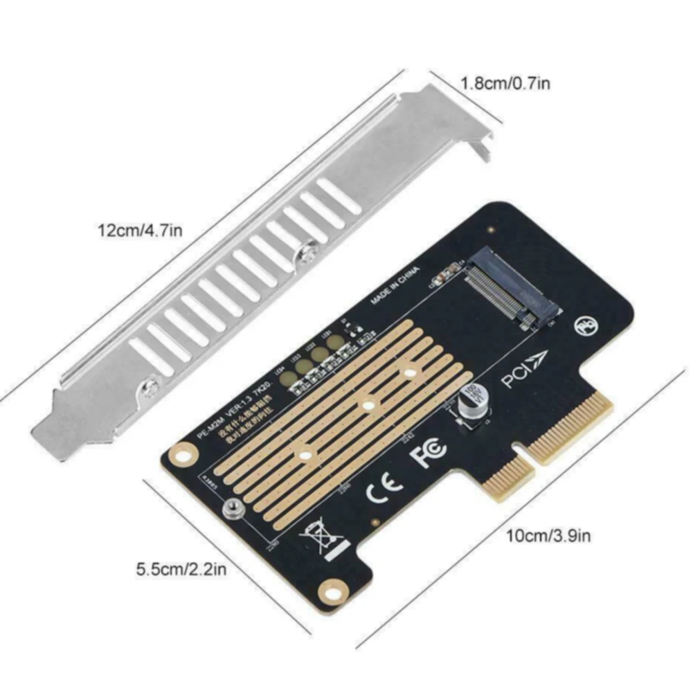 SSD к PCI-E 4X Компьютерные аксессуары адаптер для рабочего стола M2 MKey NVME монтажная плата конвертер карты передачи стабильная высокая скорость