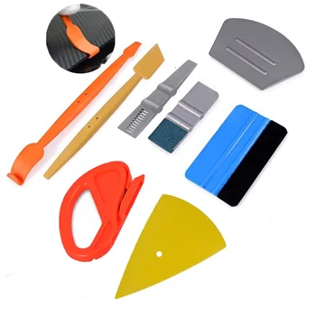 

EHDIS Carbon Fiber Vinyl Film Car Stickers Magnetic Squeegee Cutter Kit Car Accessories Auto Wrapping Scraper Window Tints