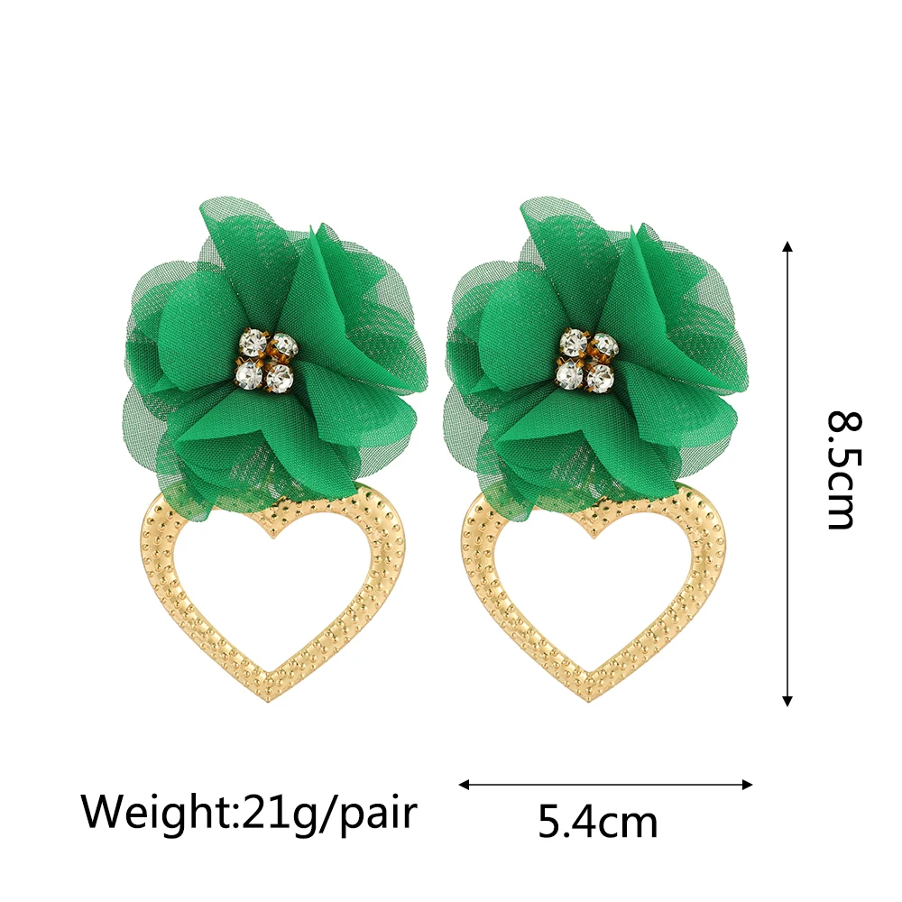 Ztech New Green Series Set Earrings Designer Jewelry Crystal Tassel Za Accessories Handmake Statement Bijoux Pendientes Brincos