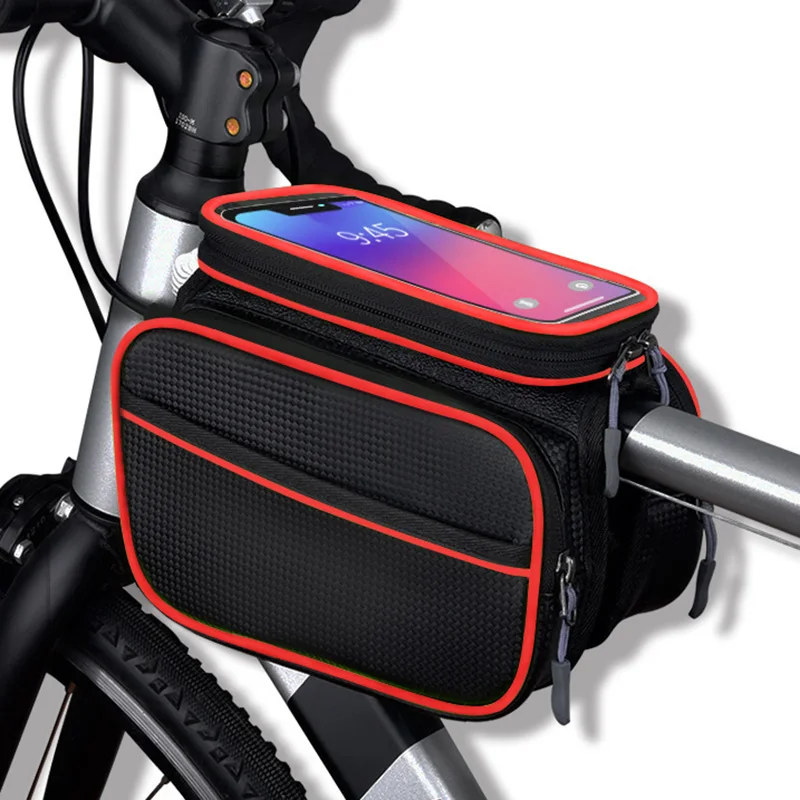 ROCKBROS Sac De Vélo étanche écran Tactile Sac De Cyclisme Haut Avant Tube Cadre Vtt Sac De Vélo De Route 6.5 Coque De Téléphone Accessoires De Vélo
