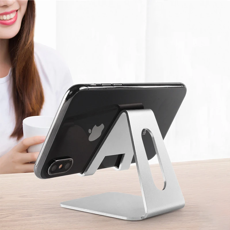 Универсальная подставка для смартфона из алюминиевого сплава Настольная Подставка для зарядки держатель для iPhone металлическая стойка для планшета для iPad планшета