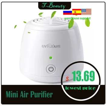 

Air Purifier USB Rechargeable fridge Purifier Home Portable Mini Air Purifier USB Cable & Battery Dual Power Air Cleaner