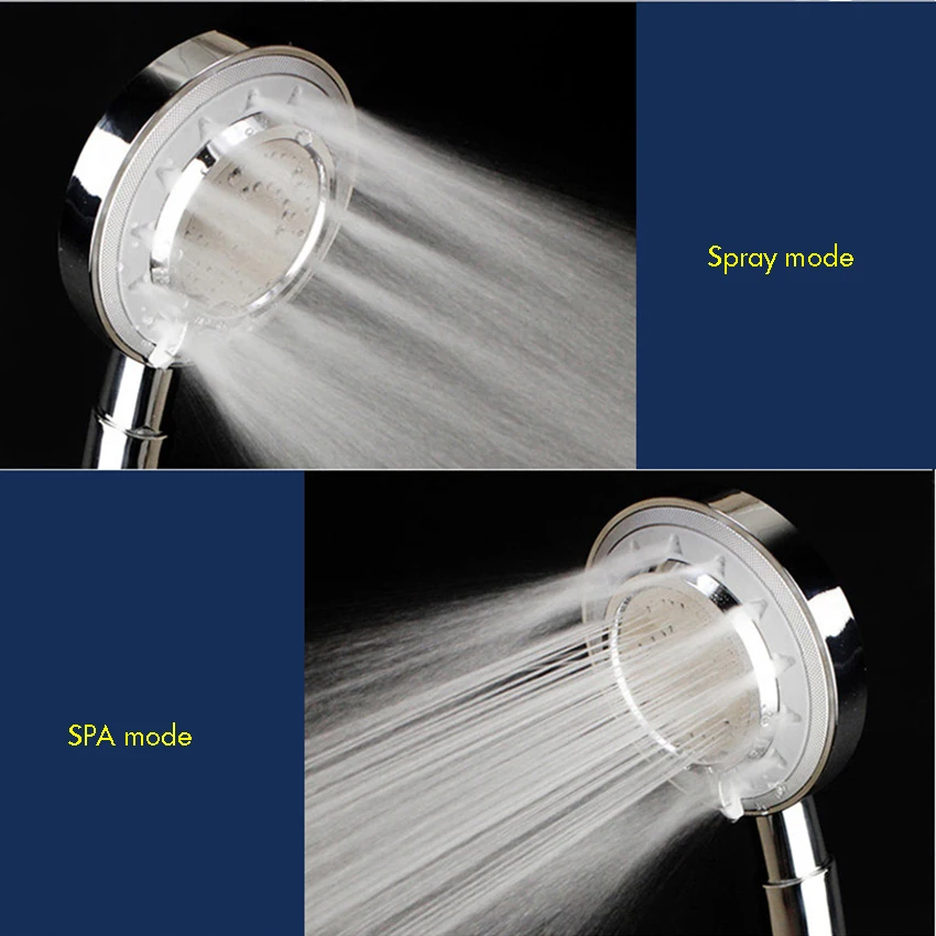 Handheld Shower Head High Pressure 3 Spray Settings Massage Spa Detachable Hand Held Showerhead Bathroom Shower Rainfall Head