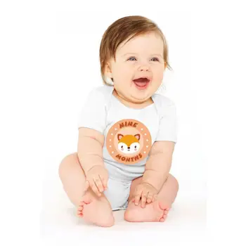 

Baby Monthly Stickers,Baby First Year Month Age Growth Milestones Sticker Unisex QX2D
