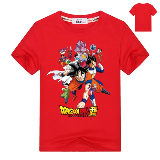 New Dragon Ball Z T Shirts Boys Summer 3d Printing Super Saiyan