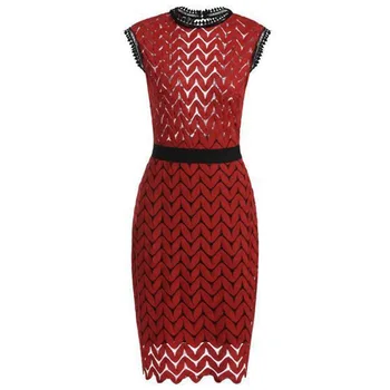 

Daily suit OWLPRINCESS The new 2019 women's lace splicing dress sexy sleeveless round collar backless dress