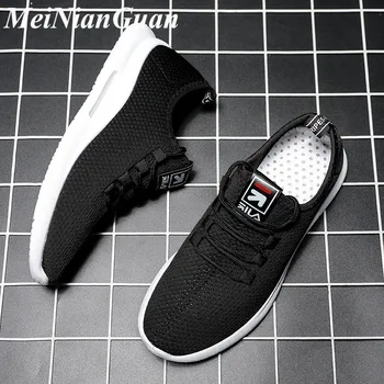 

Summer Sneakers Man Low Top Sport Shoes Male Mesh Running Shoes Men Training Footwear Black Mens Tennis Shoes Wild Men's Shoe I7