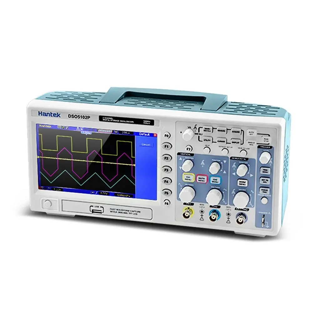 

Oscilloscope DSO5102P Digital Storage 100MHz 1Gsa/S 2-CH 7" TFT Display USB WD Portable Handheld Oscilloscopes