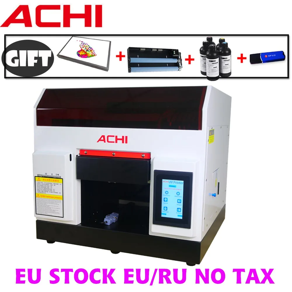 

EU STOCK UV Printer A4 Print for Glass Phone Case Wood Metal Bottle LED Digital UV A4 Size Flatbed Printing Machine Fast ship