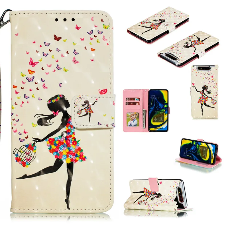 

3D Colorful Leather Case For Samsung A10 A20 A30 A40 A50 A60 A70 A80 M40 M30 Case For Samsung A7 A9 A6 J6 2018 A8s A6s Note 10