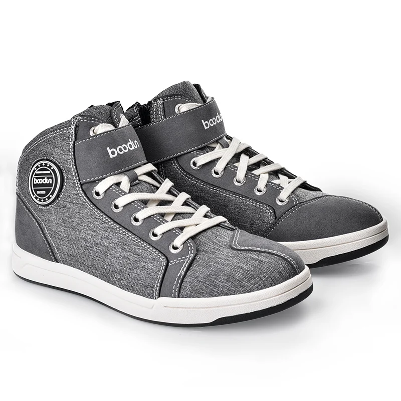 Motorcycle Shoes Motorcycle Rain Boots Motorcycle Boots Boodun Waterproof Motorcyclist Boots Summer Women Motorcycle Shoes Casual Gray Men's Sneakers Microfiber Motorcycle Supplies