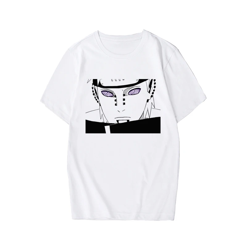 Мужская футболка унисекс Наруто Боль Учиха Мадара крутая футболка с коротким рукавом японское аниме Забавный принт Harajuku уличная футболка
