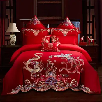 

Super soft Duvet Cover Set Bed Set for wedding couple pillowcase fashion Luxury cotton of Bedding Set 2019 new design