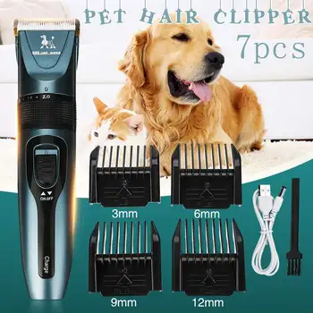 

Electrical Dog Hair Trimmer USB Charging Pet Hair Clipper Rechargeable Low-noise Cat Hair Remover Grooming Hair Cutter Machine