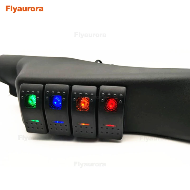 Столб 4 переключатель панели Pod Flyauror для Jeep Wrangler JK JKU Unlimited Rubicon Sahara внедорожный