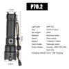 Super Bright XHP90.2 LED Flashlight 2022 NEW 26650 USB Rechargeable XHP70 Tactical Light 18650 Zoom Camp Waterproof Torch ► Photo 2/6