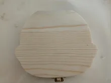 Caja de dientes de bebé, organizador de madera con letras de inglés francés, español, ruso y holandés, regalo de recuerdo