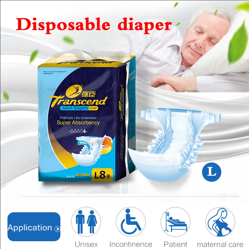 Disposable Adult Diaper Incontinence Diaper Adult Nappy Comfortable