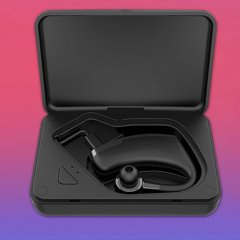 V10 CSR Chip 5 0Bluetooth headset Sport wireless headphones with Charging Box Support Voice Reception Ear Hook earphone