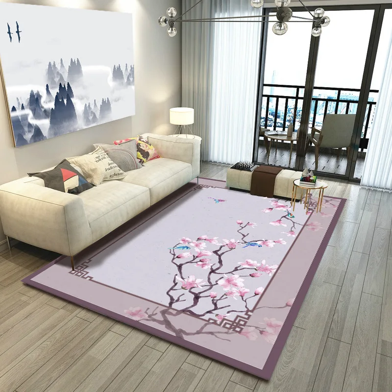 Modern minimalist carpet living room floor mat Chinese style non-slip printed carpet rugs for children rooms Home Decoration Modern minimalist carpet living room floor mat Chinese style non-slip printed carpet rugs for children rooms Home Decoration