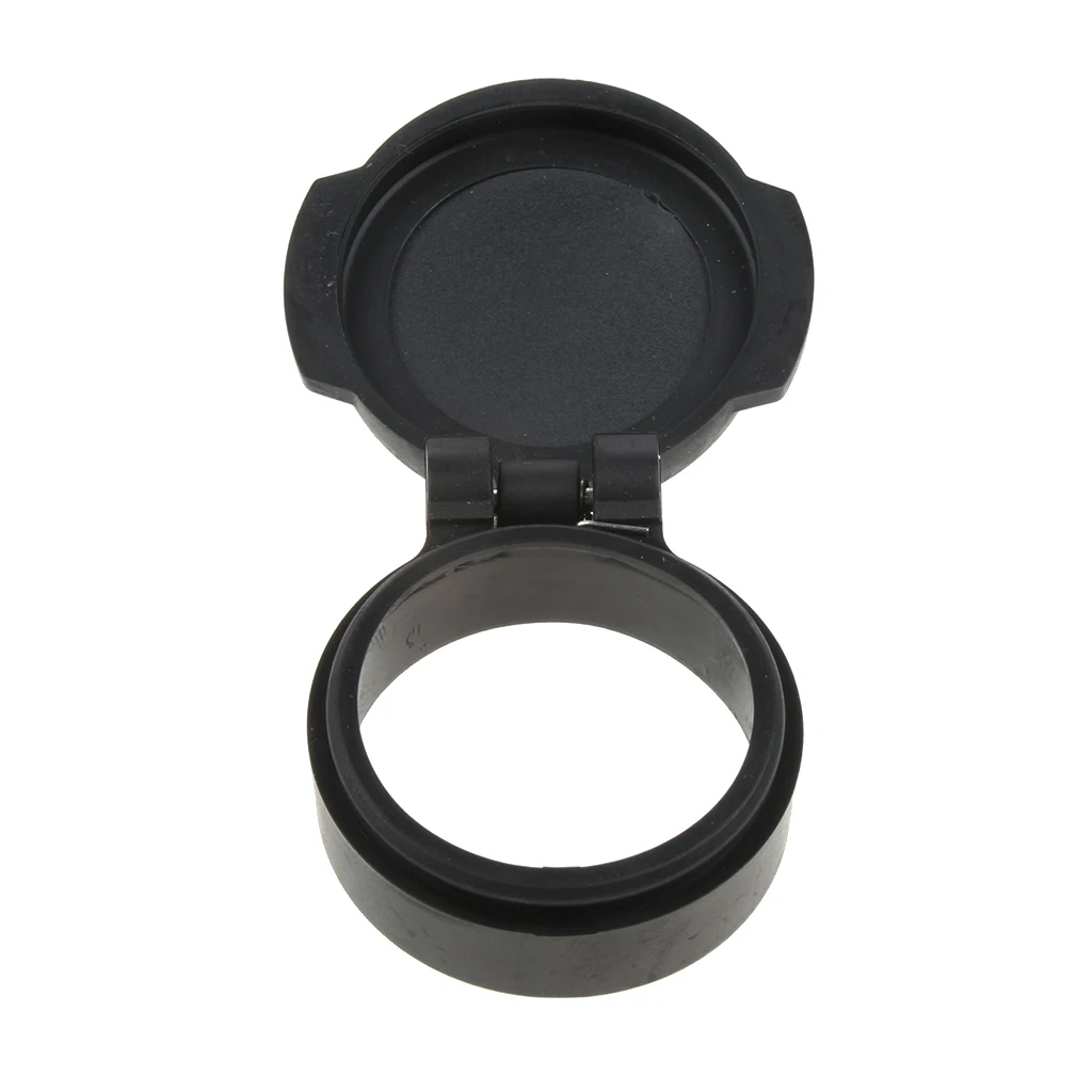 

28mm Flip-open Dustproof Cover Flip Lens Cap for Telescope PVC Plastic Black