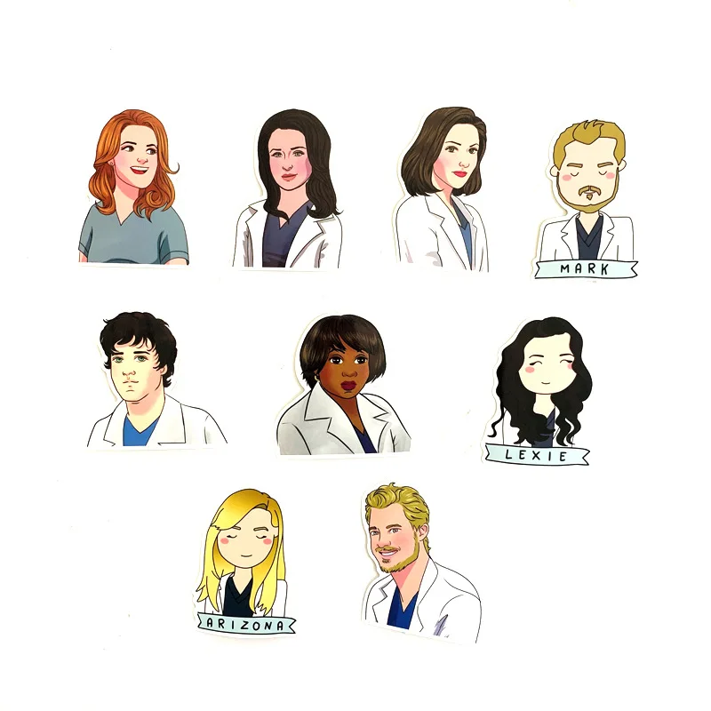 Td ZW 50 шт. ТВ-шоу GREYS Anatomy стикер s Водонепроницаемая наклейка для ноутбука мотоцикл багаж сноуборд холодильник телефон автомобиля стикер
