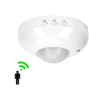 Haute sensibilité 360 degrés automatique plafond infrarouge PIR capteur de mouvement commutateur lumière led capteur de mouvement 220v AC 6m max
