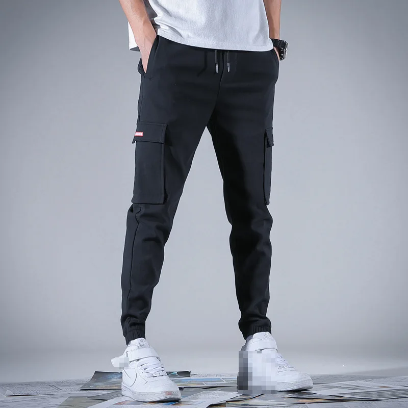 

2019 Men Multi-pocket Oversized Harem Hip Pop Pants Trousers Streetwear Sweatpants Hombre Male Casual Fashion Cargo Pants Men