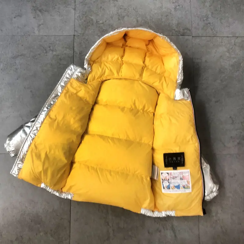Roupas de Inverno das Crianças Cabolsa com Capuz Meninos e Meninas Sólido à Prova Água para Baixo Nova Moda Cabolsas Crianças Dwaterproof Médio Outerwear Q44 2022 13 High Quality Mamãe e Bebê