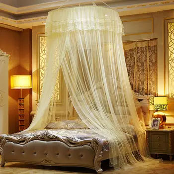 

Europe Hanging Bed Nets Girls Room Decor Bed Curtain Dome Mosquito Net Home Mosquito Net Princess Fair Maiden Style Bed Curtain