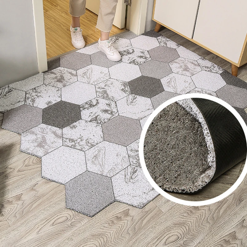 Hot Custom Doormat Carpet PVC Kitchen Mat Bath Indoor Outdoor Entrance Can Be Cut Dustproof Hallway Home Mats | Дом и сад