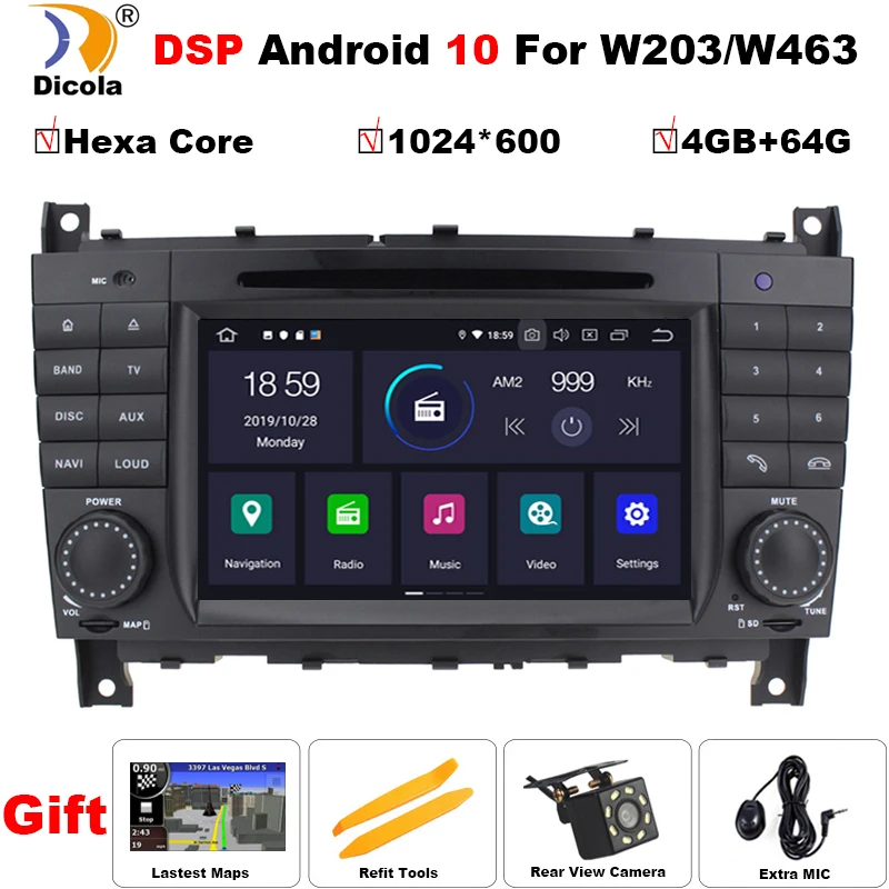 US $308.04 Ips Px6 Hexa Core Dsp Android 10 Car Dvd Player For